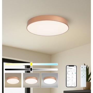 Brilagi - prigušivo LED stropno svjetlo POOL SMART LED/60W/230V 3000-6000K pr. 50 cm Wi-Fi Tuya brončano + daljinski upravljač