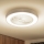 Brilagi - Prigušivo LED stropno svjetlo s ventilatorom LED/30W/230V 3000-6500K pr. 50 cm bijela + daljinsko upravljanje