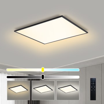Brilagi - Prigušivo LED stropno svjetlo SLIMFRAME LED/58W/230V 60x60 cm 3000-6000K crna + s daljinskim upravljačem