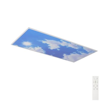 Brilagi - LED stropna svjetiljka s prigušivanjem SLIMFRAME SKY LED/80W/230V 120x60 cm 3000-6000K srebrna/plava + daljinski upravljač