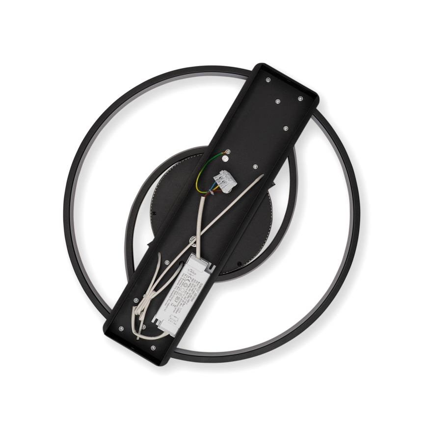 BRILAGI - LED prigušivo stropno svjetlo TWIRL LED/38W/230V 3000-6000K crno + daljinski upravljač