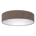 Brilagi - Prigušivo LED stropno svjetlo VELVET SMARTIX LED/36W/230V 3000-6000K Ø 55 cm smeđa Wi-Fi Tuya Beacon + daljinski upravljač