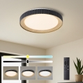 Brilagi - Prigušivo stropno LED svjetlo NEXO LED/48W/230V 3000-6000K crno Ø 43 cm s daljinskim upravljačem
