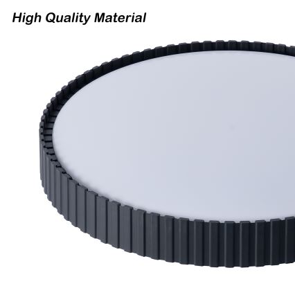 Brilagi - LED stropno svjetlo ORINO, s mogućnošću prigušivanja, LED/54W/230V 3000-6000K, crno, promjer 43 cm + daljinski upravljač