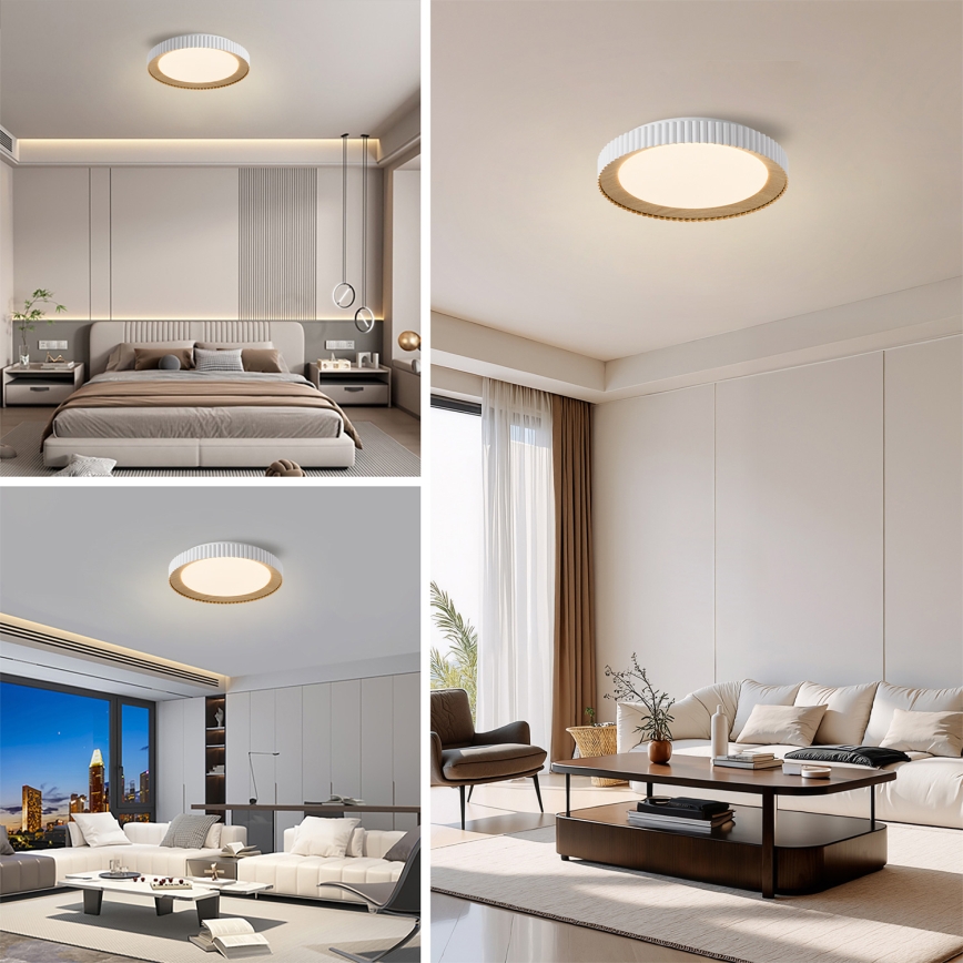 Brilagi - LED prigušiva stropna svjetiljka NEXO LED/48W/230V 3000-6000K bijela Ø 43 cm + daljinski upravljač