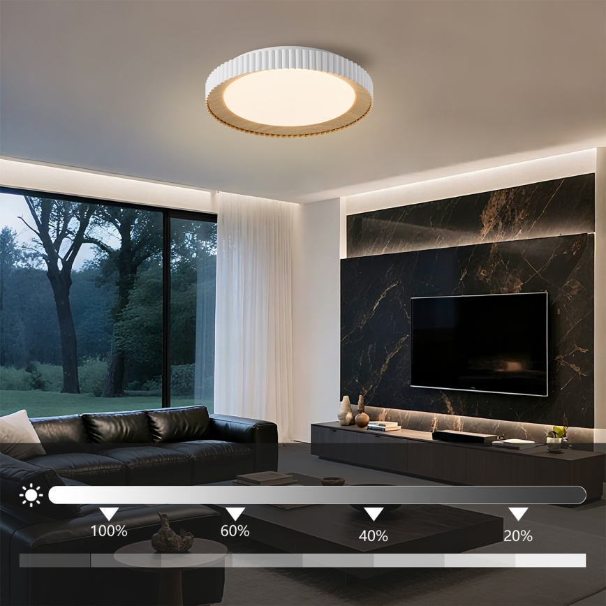 Brilagi - LED prigušiva stropna svjetiljka NEXO LED/48W/230V 3000-6000K bijela Ø 43 cm + daljinski upravljač