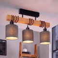 Brilagi - Prislonjen luster NUBILA 3xE27/60W/230V borovina/antracit