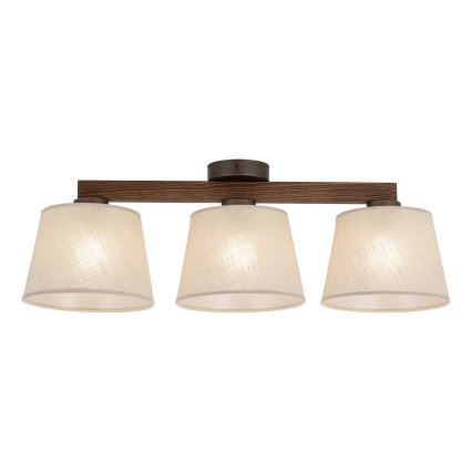 Brilagi - Prislonjen stropni luster LATTE 3xE27/15W/230V bor/bež