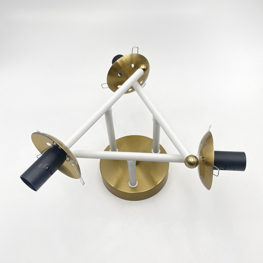 Brilagi - Prislonjen stropni luster MALIVA 3xE14/15W/230V zlatna/bijela