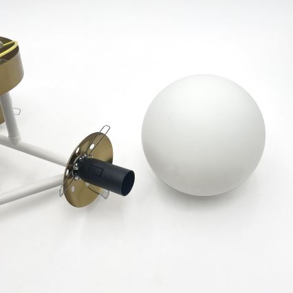 Brilagi - Prislonjen stropni luster MALIVA 3xE14/15W/230V zlatna/bijela