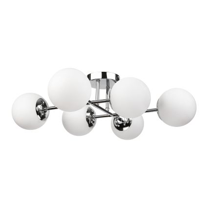 Brilagi - Prislonjen stropni luster MALONY 6xE14/20W/230V sjajni krom