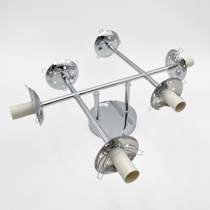 Brilagi - Prislonjen stropni luster MALONY 6xE14/20W/230V sjajni krom