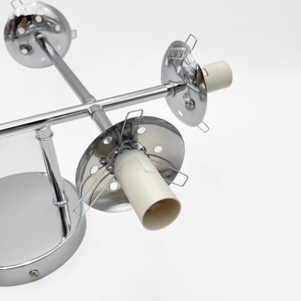 Brilagi - Prislonjen stropni luster MALONY 6xE14/20W/230V sjajni krom