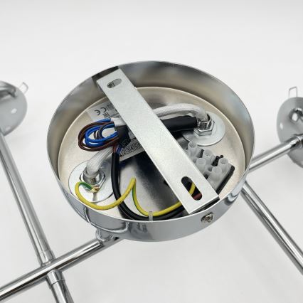 Brilagi - Prislonjen stropni luster MALONY 6xE14/20W/230V sjajni krom