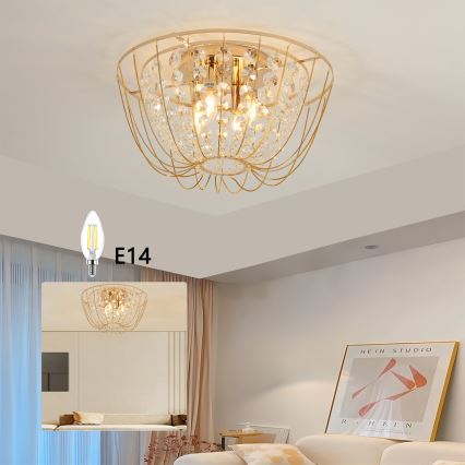 Brilagi - Prislonjen stropni luster VASTERAS 4xE14/40W/230V promjer 45 cm