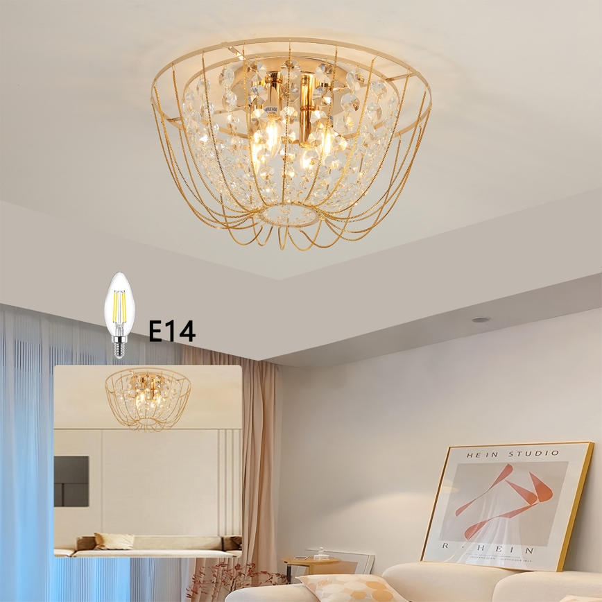 Brilagi - Prislonjen stropni luster VASTERAS 4xE14/40W/230V promjer 45 cm