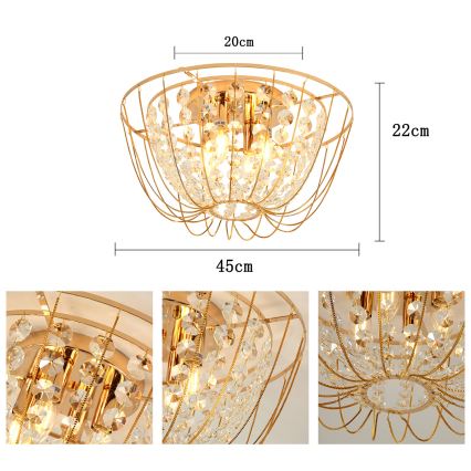 Brilagi - Prislonjen stropni luster VASTERAS 4xE14/40W/230V promjer 45 cm