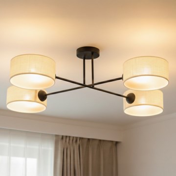 Brilagi - Prislonjen stropni luster VIRGO 4xE14/40W/230V kremasta/crna