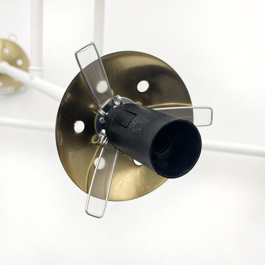 Brilagi - Prislonjena stropna svjetiljka MALIVA 4xE14/15W/230V zlatna/bijela