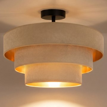 Brilagi - Prislonjeni luster LUNETA 1xE27/60W/230V prom. 40 cm bež/zlatna