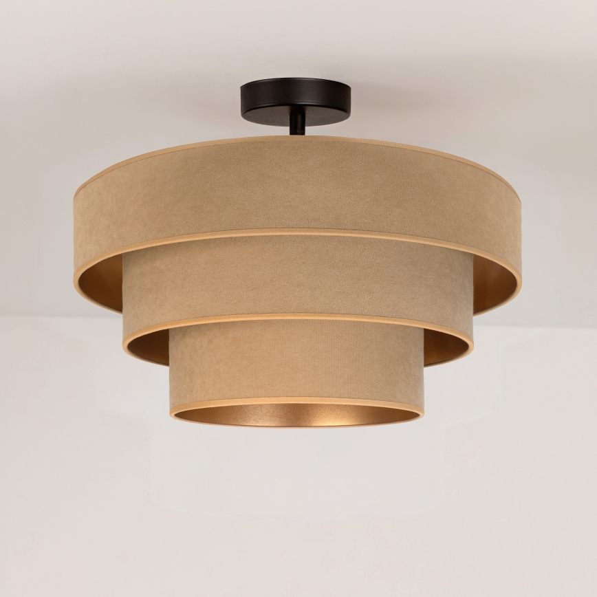 Brilagi - Prislonjeni luster LUNETA 1xE27/60W/230V prom. 40 cm bež/zlatna