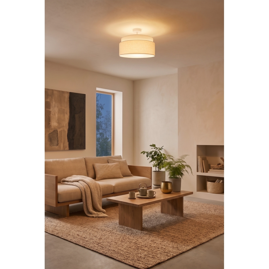 Brilagi - Prislonjeni stropni luster PADOVA 1xE27/60W/230V Ø 40 cm krem