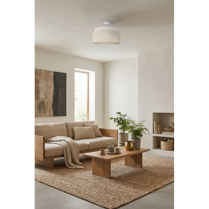 Brilagi - Prislonjeni stropni luster PADOVA 1xE27/60W/230V Ø 40 cm krem