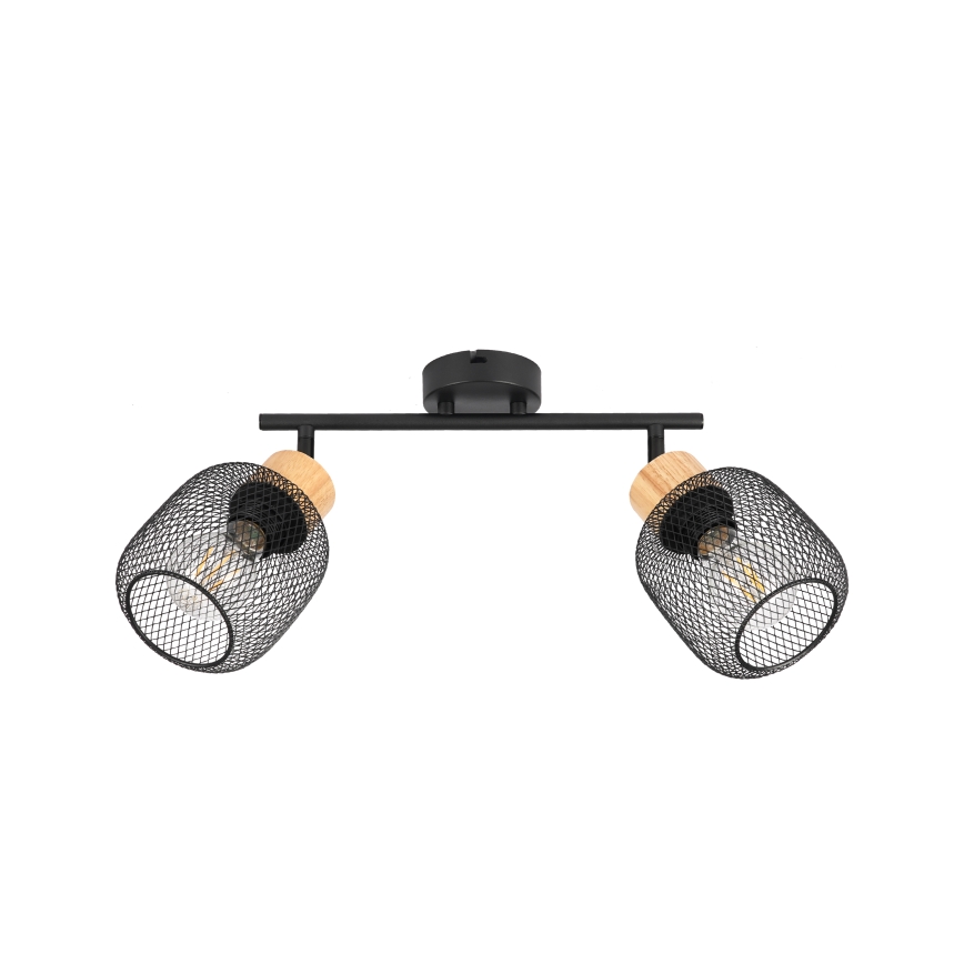 Brilagi - Reflektor BASKLITE 2xE27/15W/230V drvo/crna