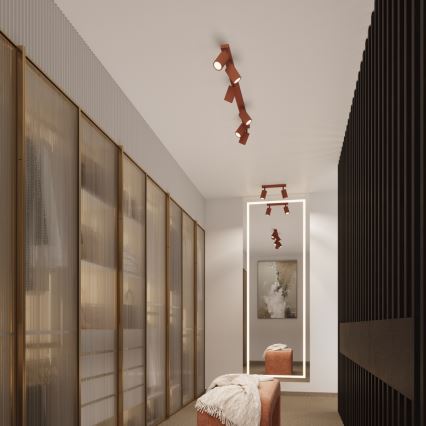 Brilagi - Reflektor CRESTO 2xGU10/10W/230V crvena