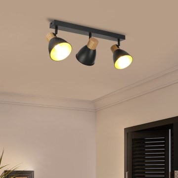 Brilagi - Reflektor ODENSE 3xE14/10W/230V kaučukovo drvo/crna