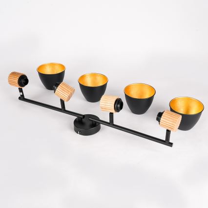 Brilagi - Reflektor ODENSE 4xE14/10W/230V drvo/crna