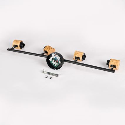 Brilagi - Reflektor ODENSE 4xE14/10W/230V drvo/crna