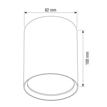 BRILAGI - Reflektor SMOOTH LONG 1xGX53/15W/230V 100x82 mm bež