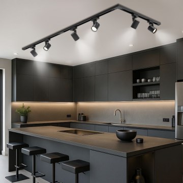 Brilagi - Reflektor za šinski sustav HUSKY 6xGU10/10W/230V crna