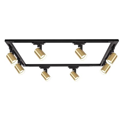 Brilagi - Reflektor za šinski sustav HUSKY 8xGU10/10W/230V crna/zlatna