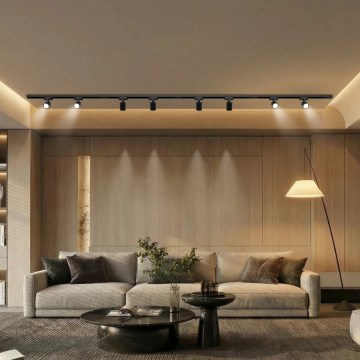 Brilagi - Reflektor za šinski sustav HUSKY 8xGU10/10W/230V crni