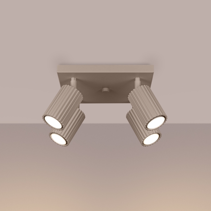 Brilagi - Reflektorska svjetiljka CRESTO 4xGU10/10W/230V taupe