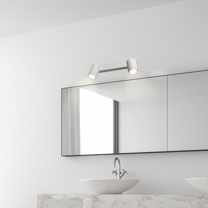 Brilagi - Reflektorska svjetiljka CRISPINA 2xGU10/10W/230V bijela