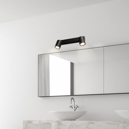 Brilagi - Reflektorska svjetiljka CRISPINA 2xGU10/10W/230V crna