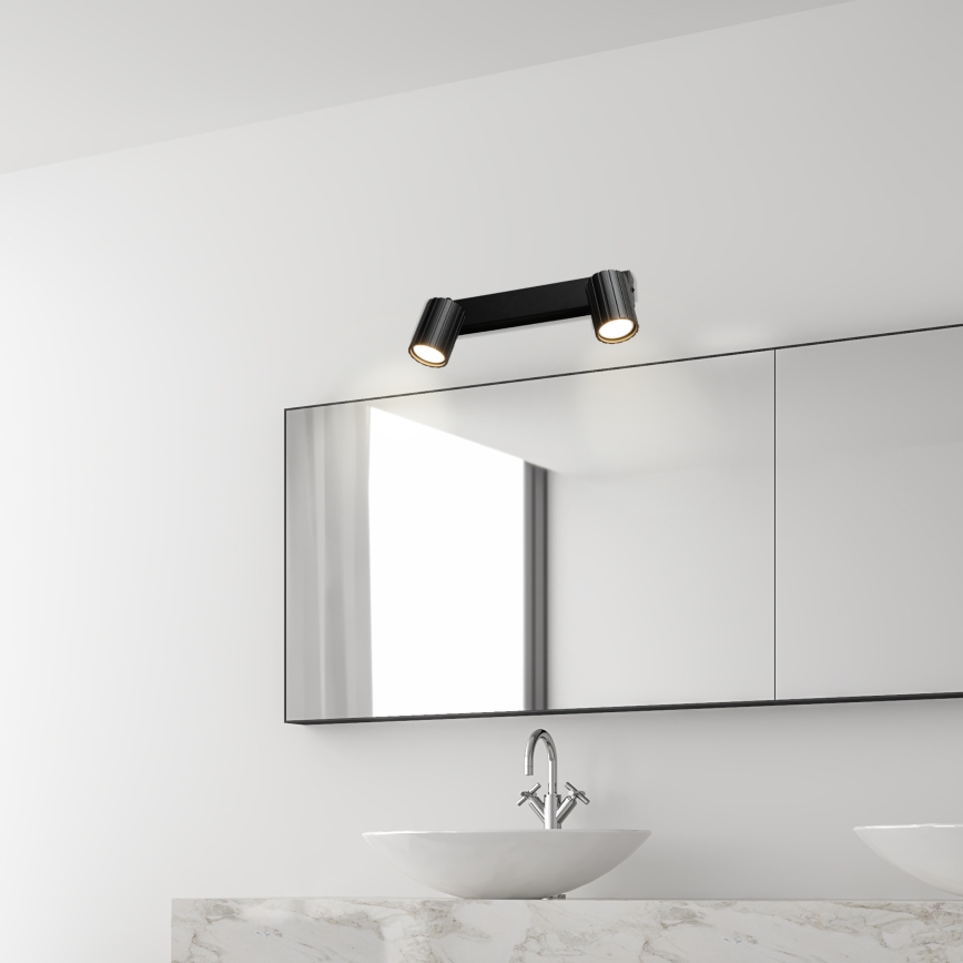 Brilagi - Reflektorska svjetiljka CRISPINA 2xGU10/10W/230V crna