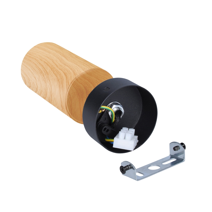 Brilagi - Reflektorska svjetiljka SELE 1xGU10/30W/230V crna/dekor hrasta