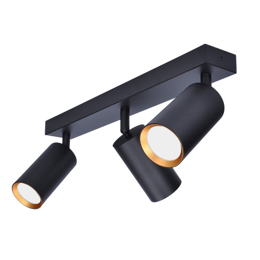 Brilagi - Reflektorska svjetiljka SELE 3xGU10/30W/230V crna/zlatna