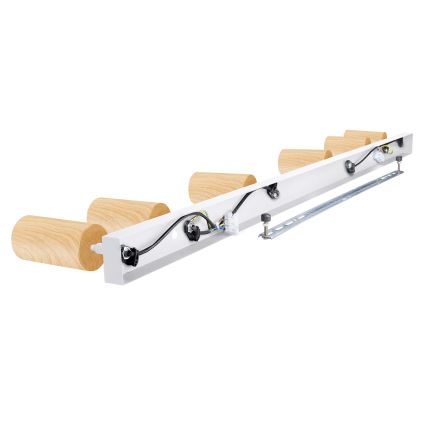 Brilagi - Reflektorska svjetiljka SELE 6xGU10/30W/230V bijela/dekor hrasta