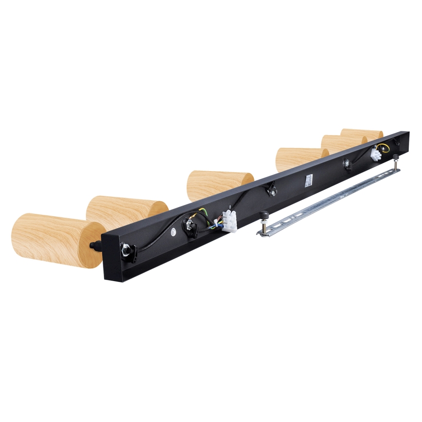 Brilagi - Reflektorska svjetiljka SELE 6xGU10/30W/230V crna/dekor hrasta