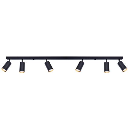 Brilagi - Reflektorska svjetiljka SELE 6xGU10/30W/230V crna/zlatna