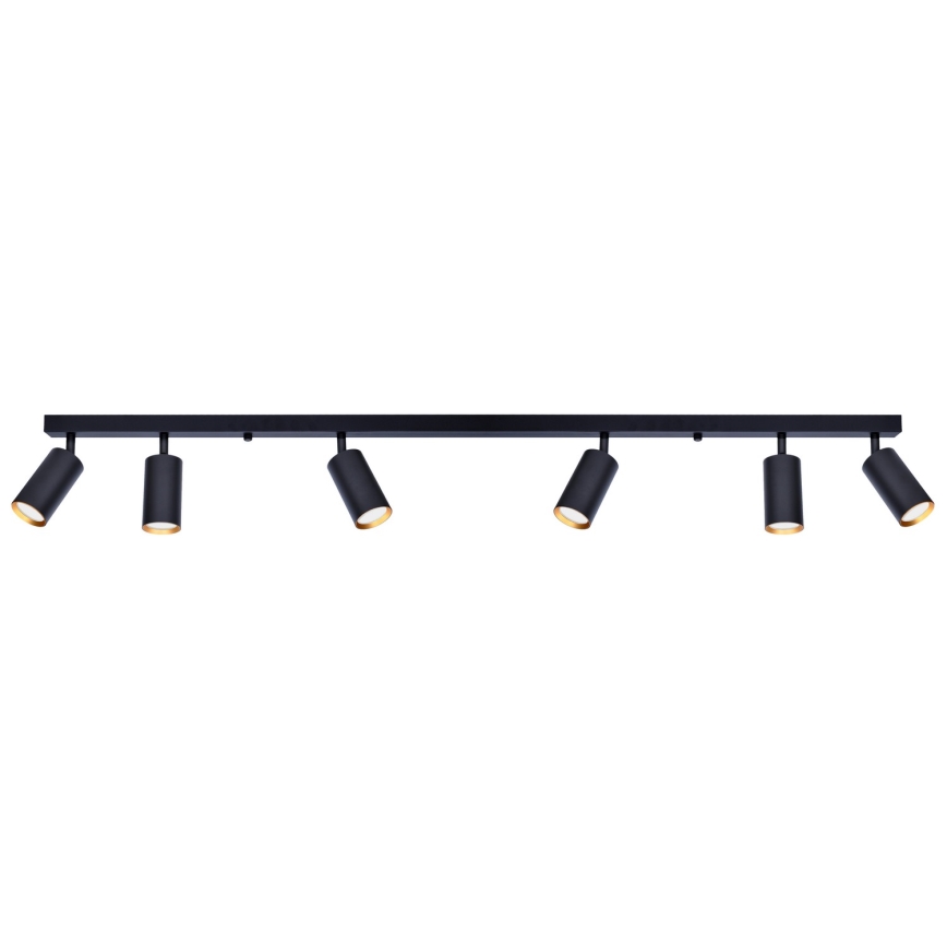 Brilagi - Reflektorska svjetiljka SELE 6xGU10/30W/230V crna/zlatna