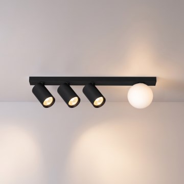 Brilagi - Reflektorska svjetiljka SELE BALL 3xGU10/30W/230V + 1xG9/10W crna