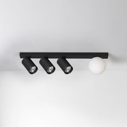 Brilagi - Reflektorska svjetiljka SELE BALL 3xGU10/30W/230V + 1xG9/10W crna