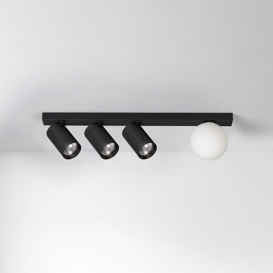 Brilagi - Reflektorska svjetiljka SELE BALL 3xGU10/30W/230V + 1xG9/10W crna
