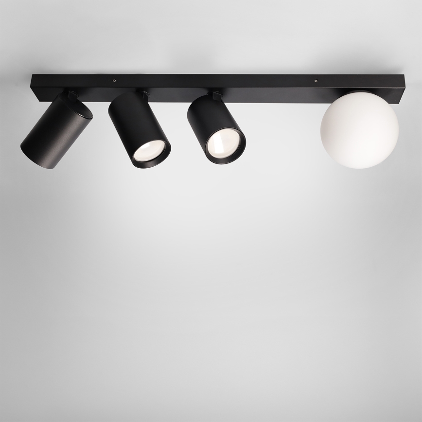 Brilagi - Reflektorska svjetiljka SELE BALL 3xGU10/30W/230V + 1xG9/10W crna